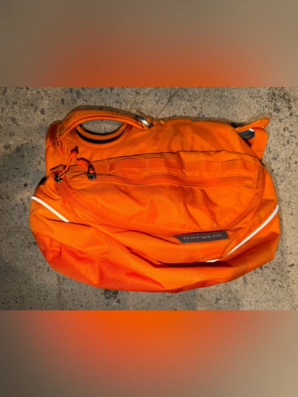 Ruffwear Approach Dog Gear Pack Orange Hiking Backpack w/ Saddlebags Size M